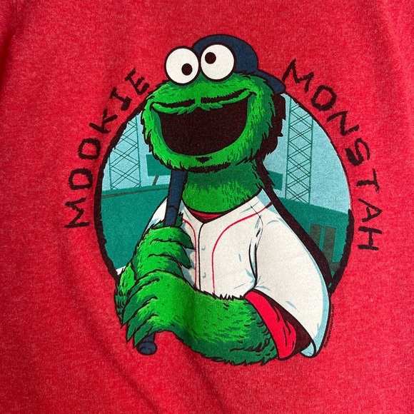Mookie Monstah - Mookie Betts Funny Fan T-Shirt Baseball Red Sox Size XS Kids - Picture 2 of 5
